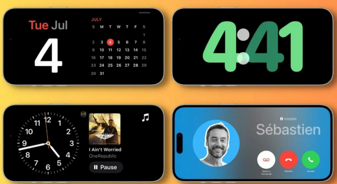 阜龙乡苹果手机维修分享iOS17横屏充电待机显示有什么好处 