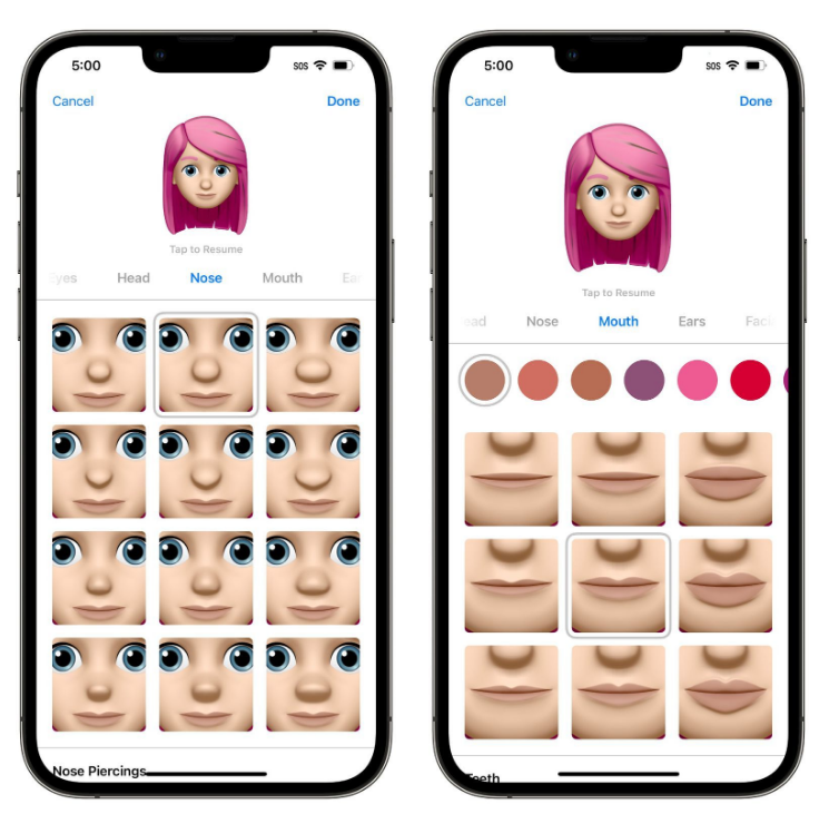 阜龙乡苹果手机维修分享​iOS 16中的拟我表情有了哪些变化和升级 
